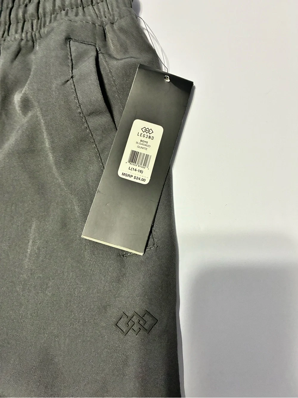 LEG3ND Gray Stretch Joggers NWT Youth L (14-16)